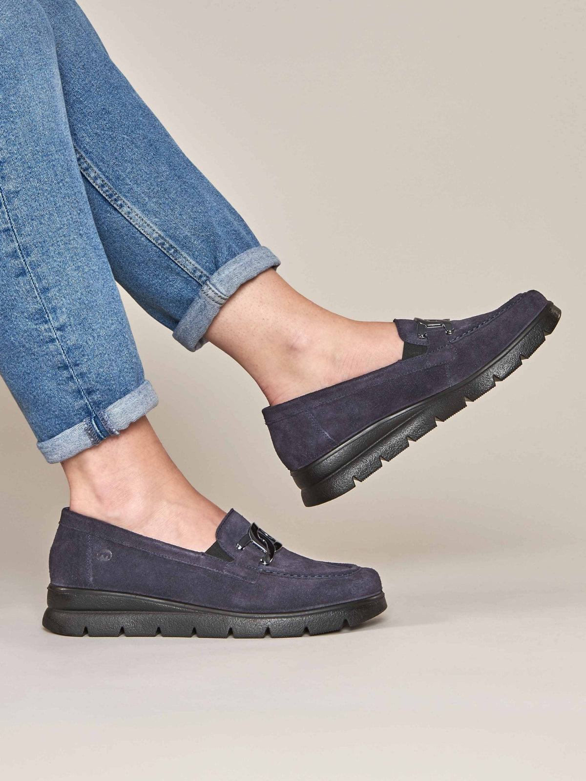 POMARINE INDIGO SUEDE