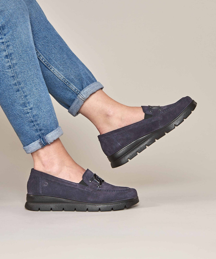 POMARINE INDIGO SUEDE