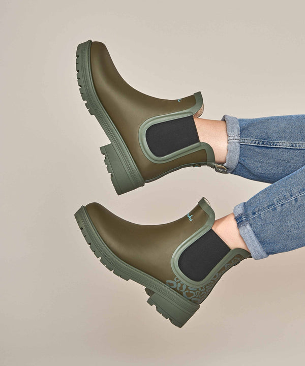 SWALE OLIVE GREEN LEOPARD