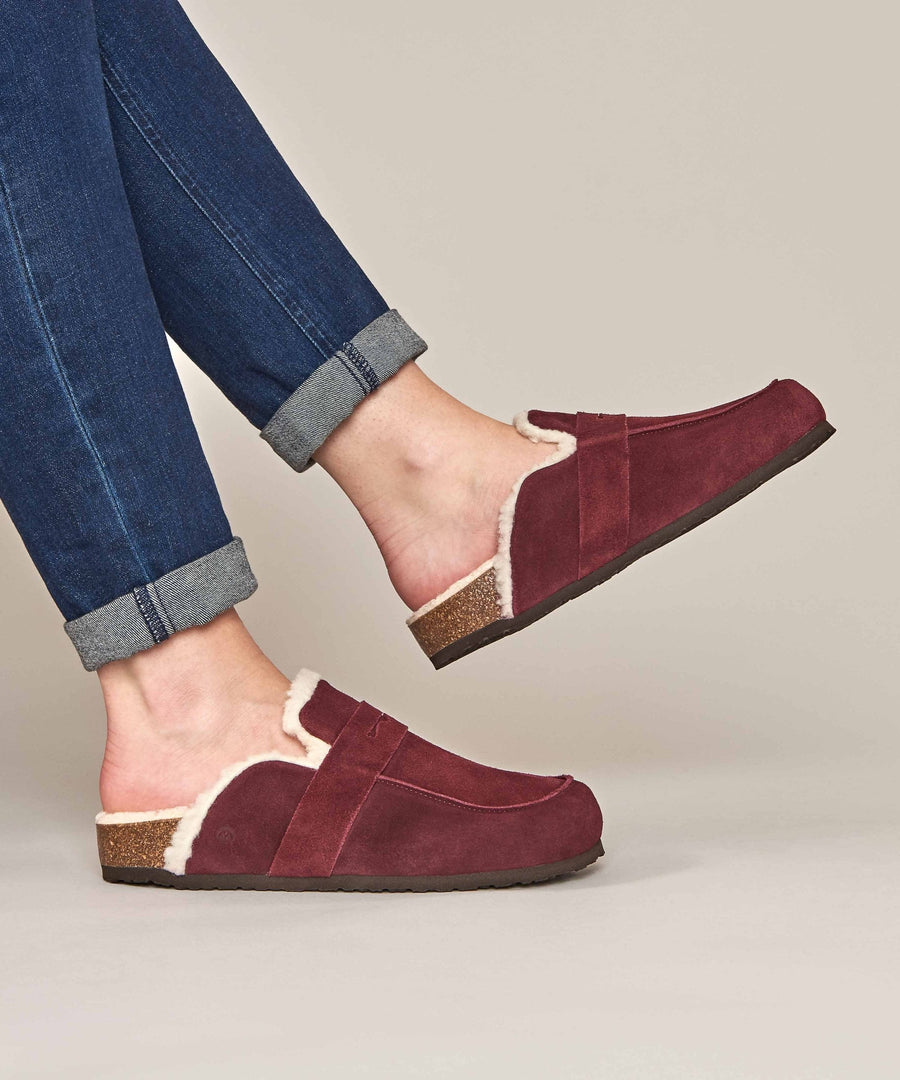 ZINNIA ZINFANDEL RED SUEDE