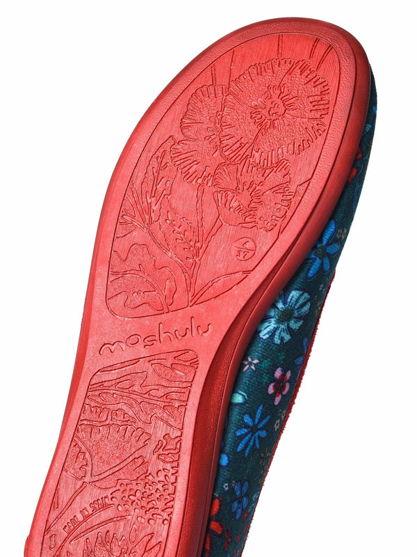 TEE-HEE PINE GREEN FLORAL