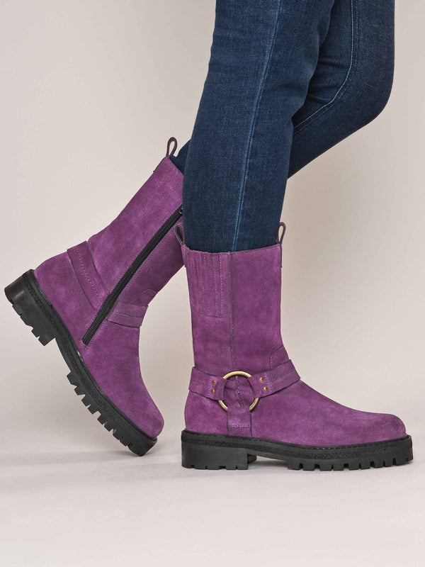 FIRTH PLUM SUEDE