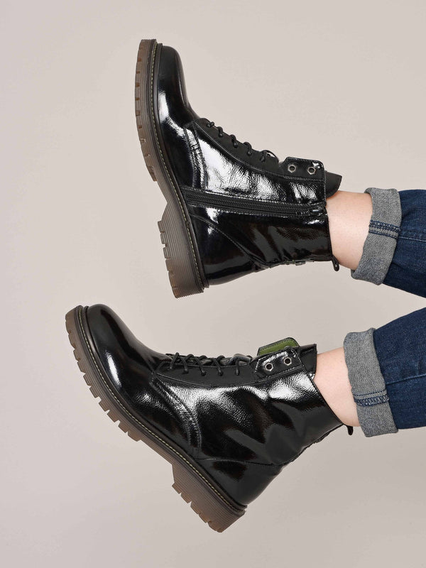 Black patent ankle boot - FIORD 4 BLACK PATENT