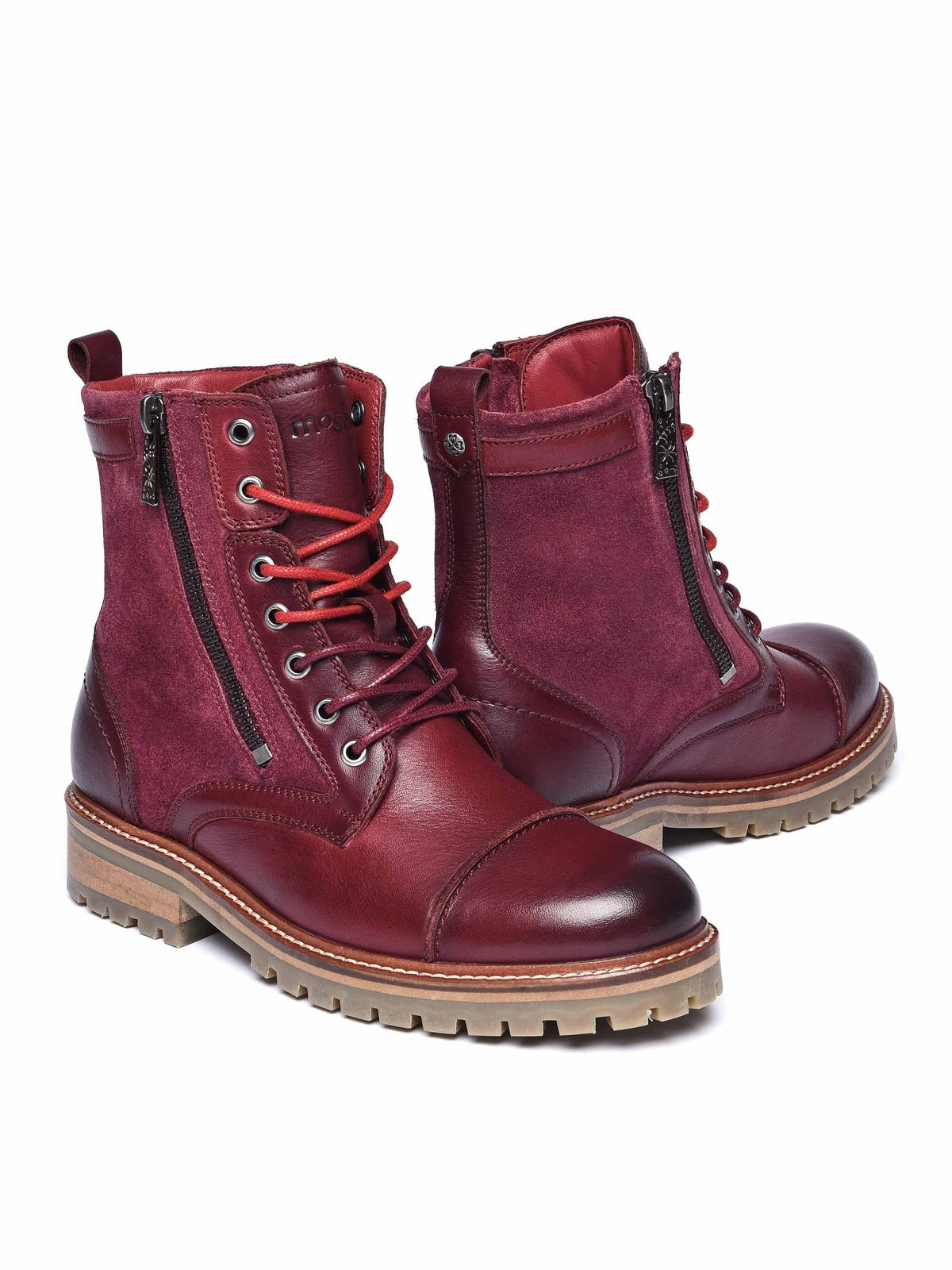 BARDSEY 2 ZINFANDEL RED LEATHER