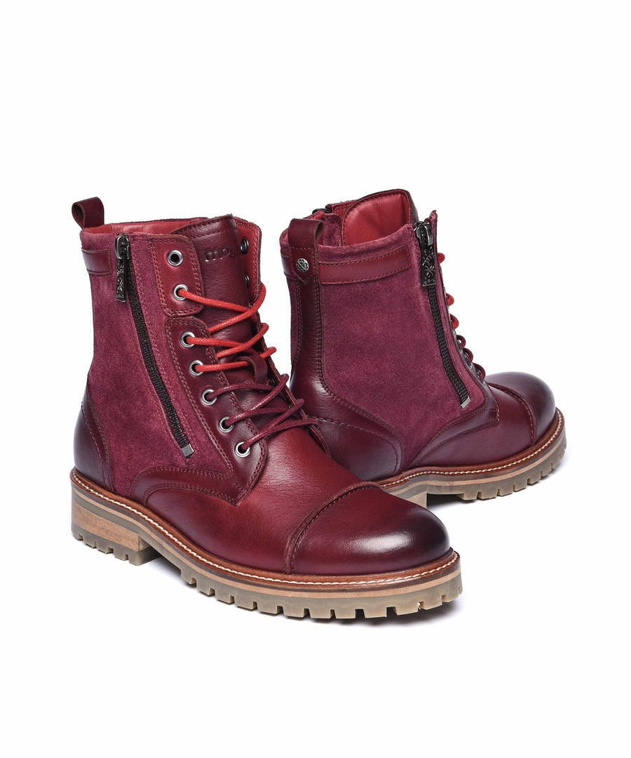 BARDSEY 2 ZINFANDEL RED LEATHER