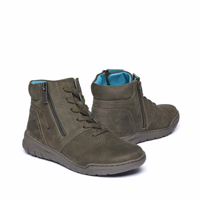 SONJA 2 OLIVE GREEN NUBUCK