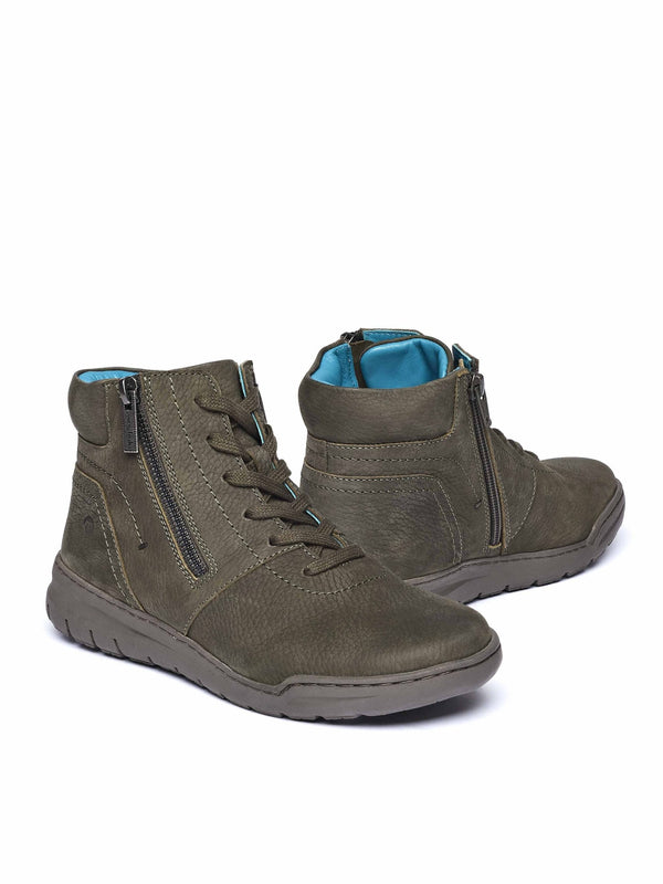 SONJA 2 OLIVE GREEN NUBUCK