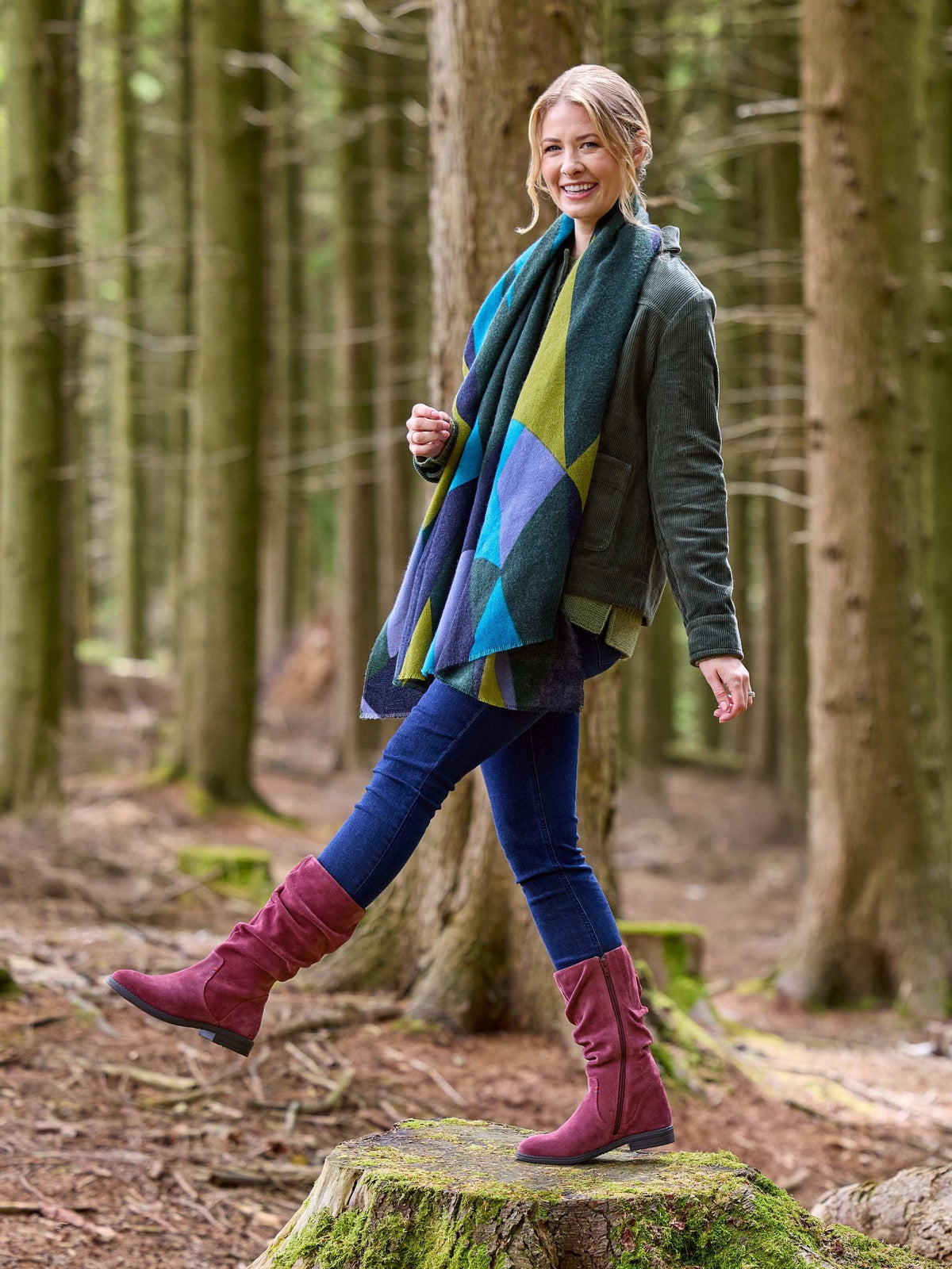 GLACIER SUEDE 2 ZINFANDEL RED