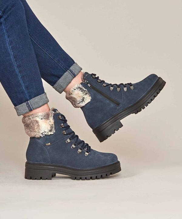 GABBY INDIGO SUEDE
