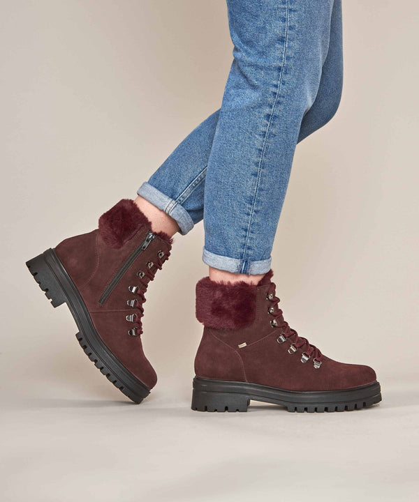 GABBY ZINFANDEL RED SUEDE