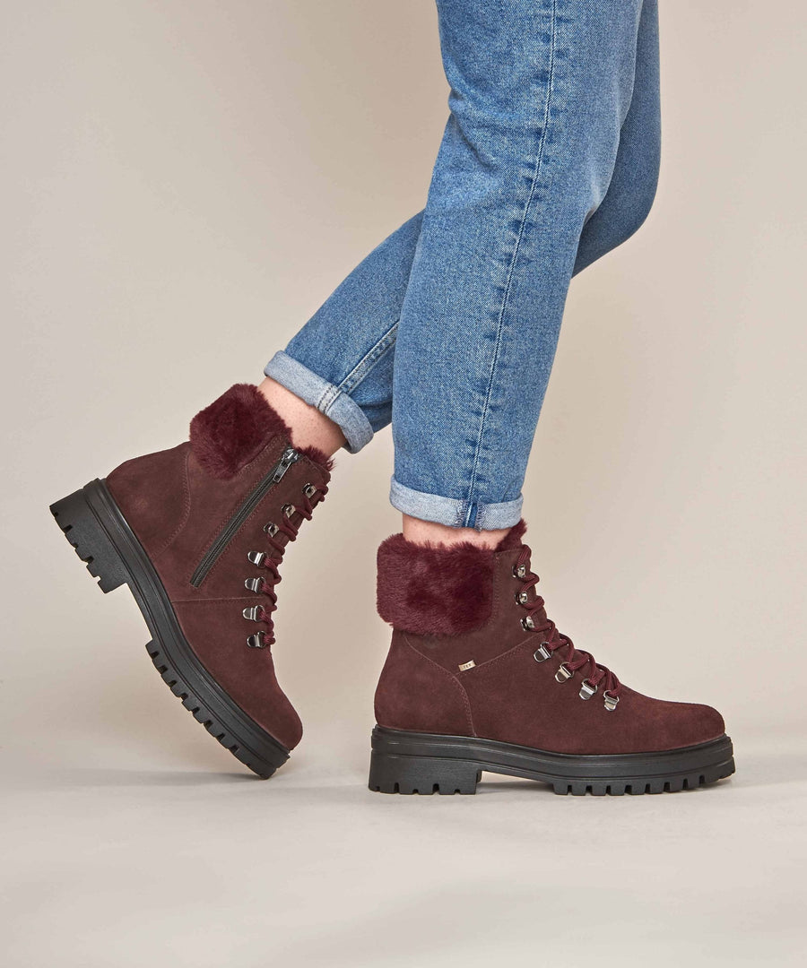 GABBY ZINFANDEL RED SUEDE