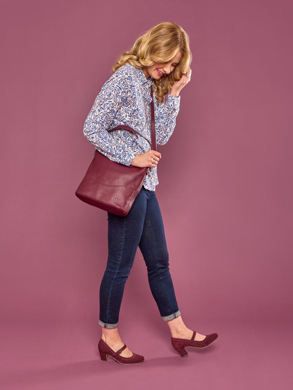 BIAMBI SUEDE ZINFANDEL RED