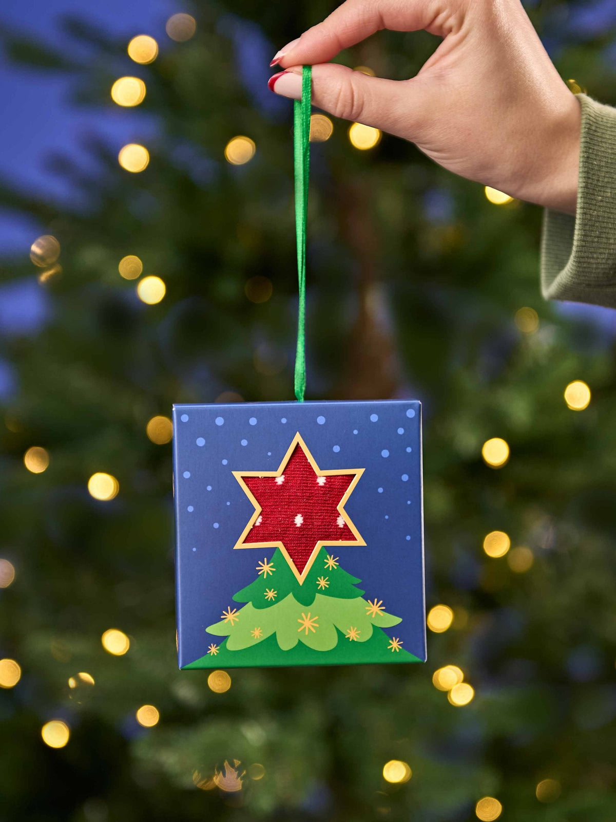 Multi CHRISTMAS SOCK BOX FOR HER - CHRISTMAS SOCK BOX FOR HER TREE LIPSTICK RED SPOT