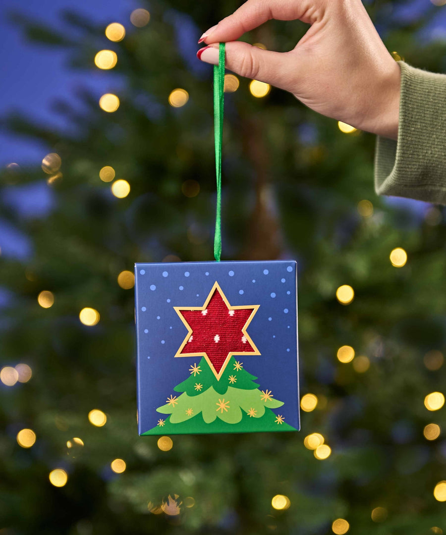 CHRISTMAS SOCK BOX FOR HER TREE LIPSTICK RED SPOT