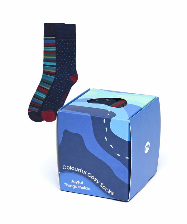 CLAMBER SOCK BOX NAVY