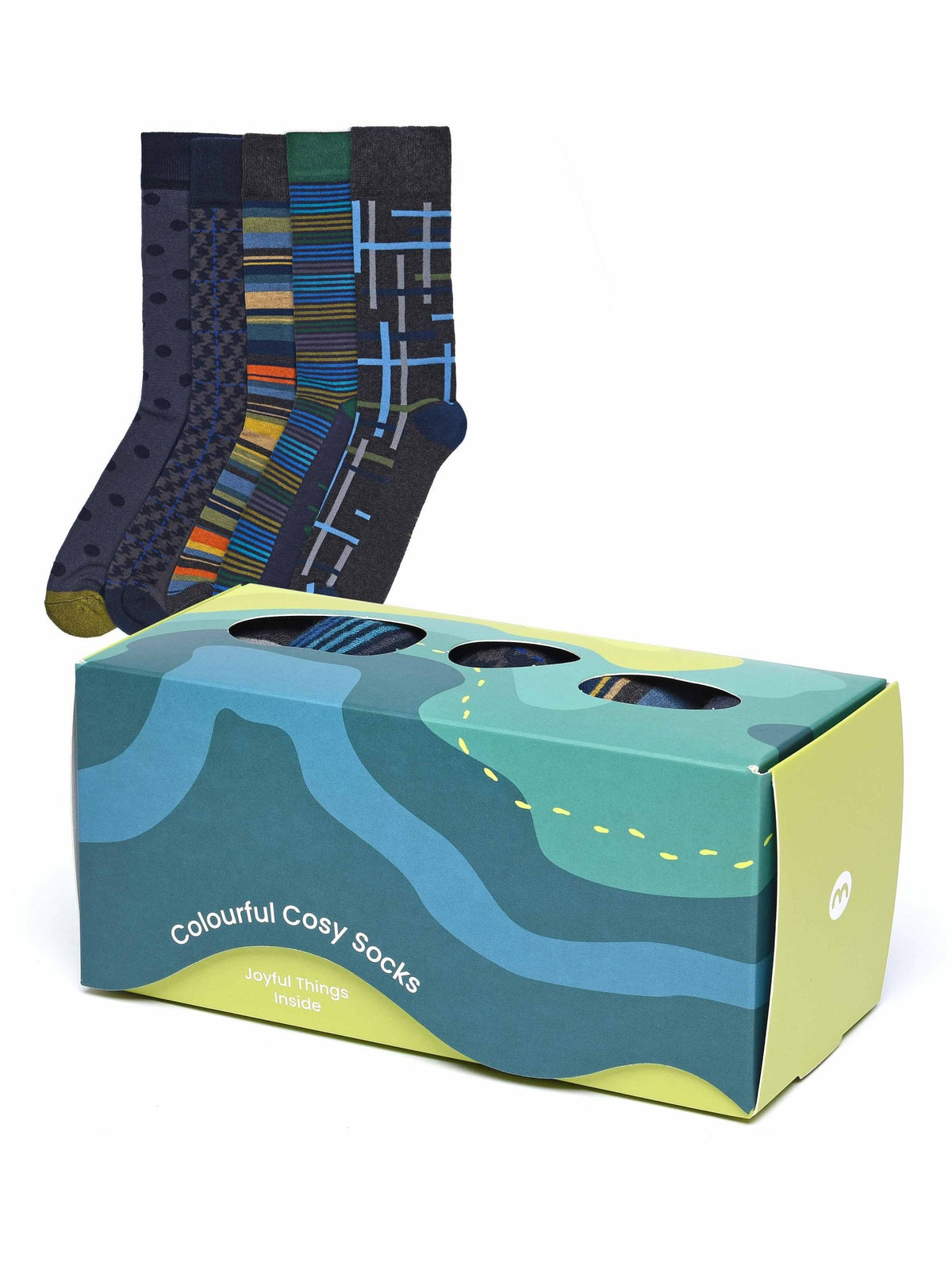 HILLSIDE SOCK BOX GREY MULTI