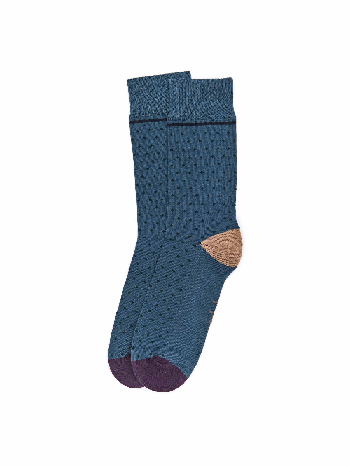 Green men's cotton-rich socks - PARROTIA GREEN