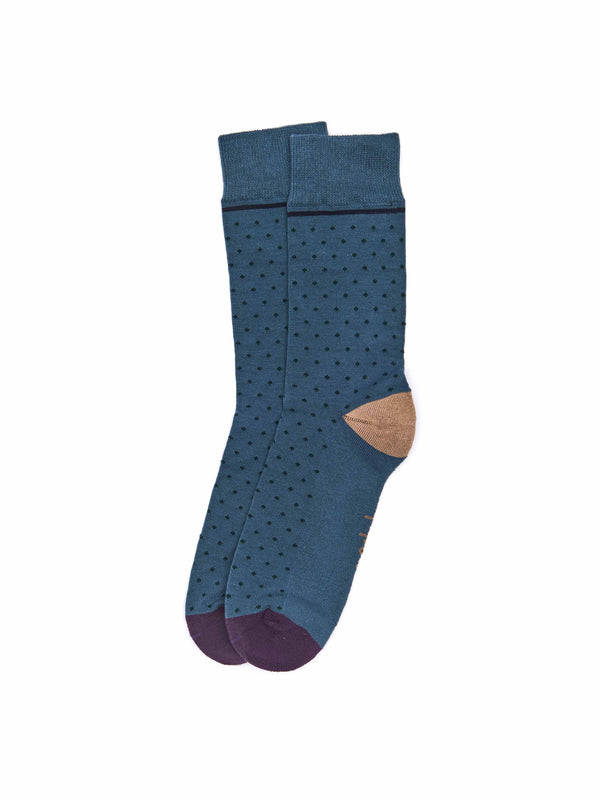 Green men's cotton-rich socks - PARROTIA GREEN