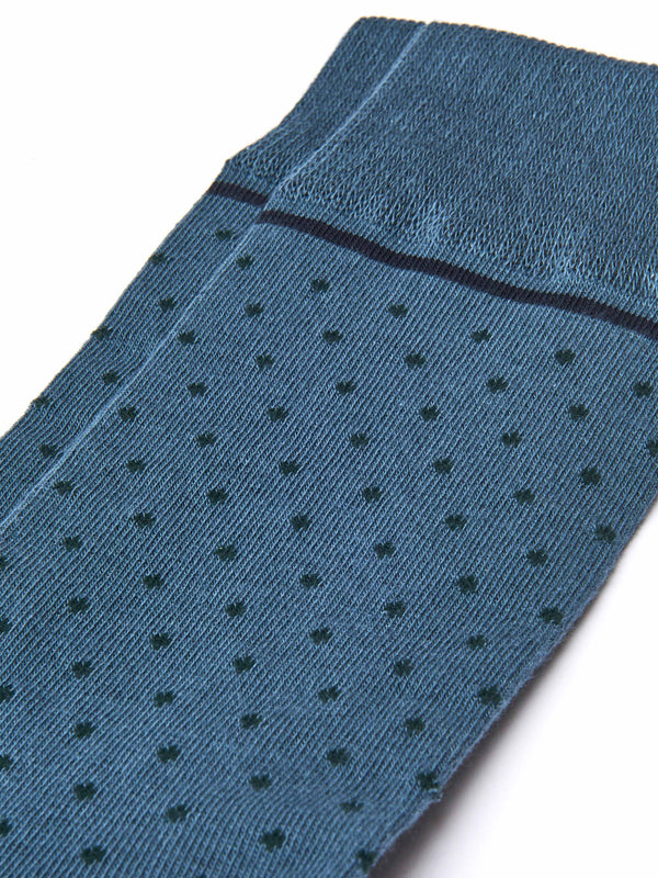 Green men's cotton-rich socks - PARROTIA GREEN