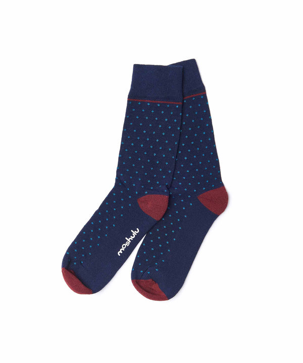 CHRISTMAS SOCK BOX FOR HIM TREE NAVY SPOT