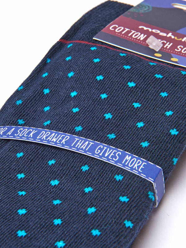 Multi CHRISTMAS SOCK BOX FOR HIM - CHRISTMAS SOCK BOX FOR HIM TREE NAVY SPOT