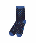 CHRISTMAS SOCK BOX FOR HER BAUBLE INDIGO MULTI SPOT