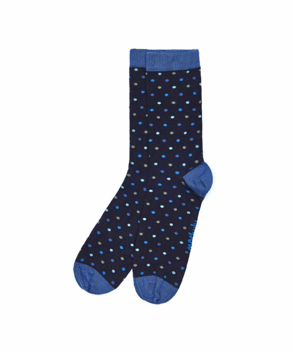 CHRISTMAS SOCK BOX FOR HER BAUBLE INDIGO MULTI SPOT