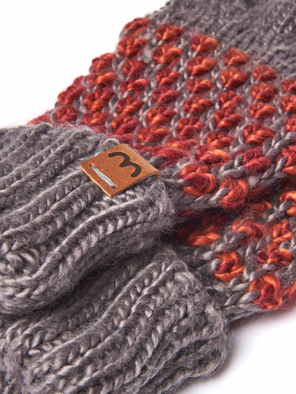 Grey RATHLIN GLOVE - RATHLIN GLOVE GREY/CABERNET