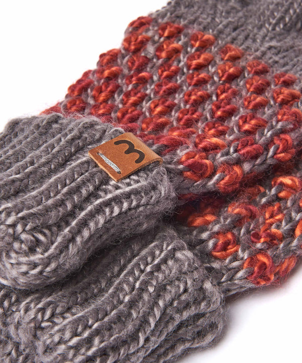RATHLIN GLOVE GREY/CABERNET