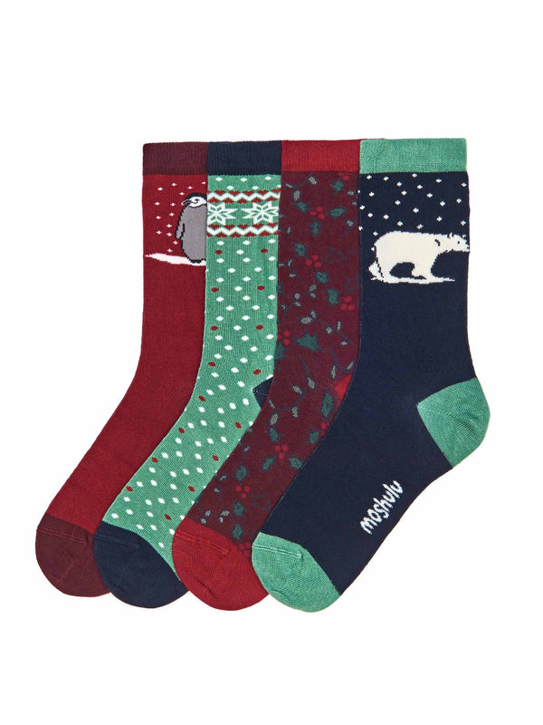 FESTIVE FLURRY 2 SOCK BOX MULTI