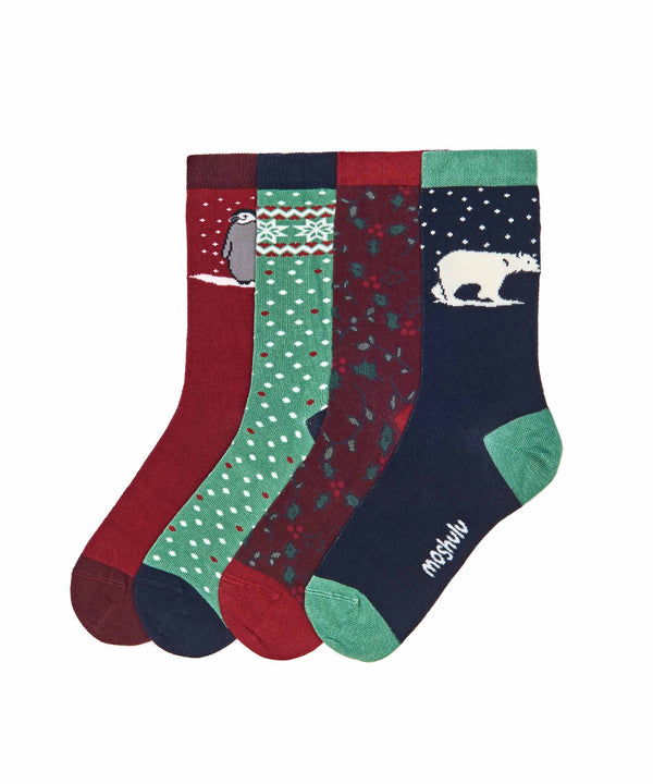 FESTIVE FLURRY 2 SOCK BOX MULTI