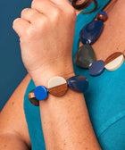 BALOCHI BRACELET AEGEAN BLUE TONES