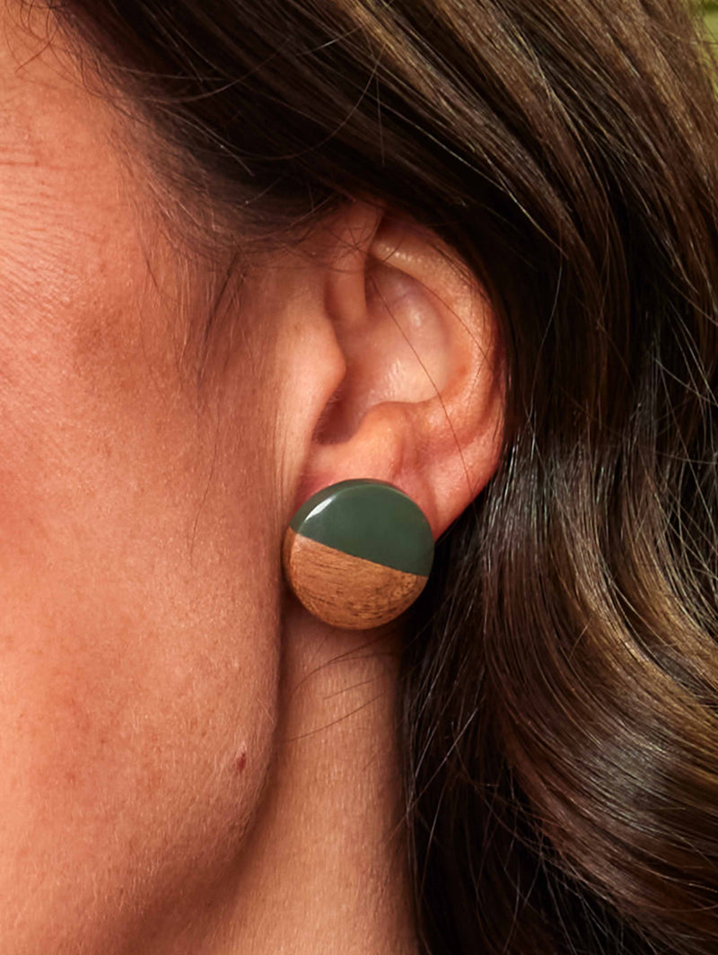 HAFEZ EARRINGS ATLANTIS GREEN