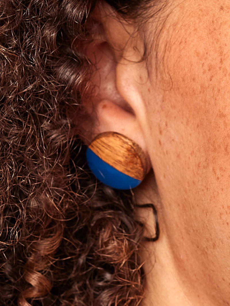 HAFEZ EARRINGS COBALT BLUE
