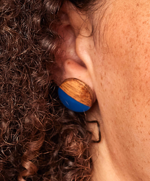 HAFEZ EARRINGS COBALT BLUE