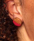 HAFEZ EARRINGS RHUBARB RED