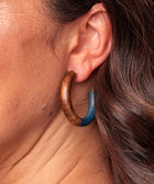 SAPPHO EARRINGS DARK TEAL