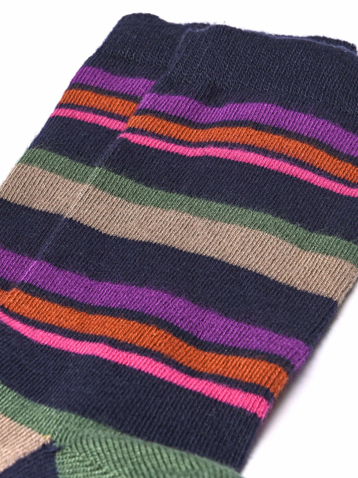 Multi CHRISTMAS SOCK BOX FOR HER - CHRISTMAS SOCK BOX FOR HER TREE INDIGO MULTI STRIPE