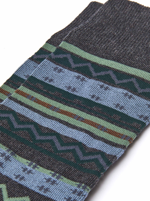 Grey men's soft cotton blend ankle socks - TARENNA GREY