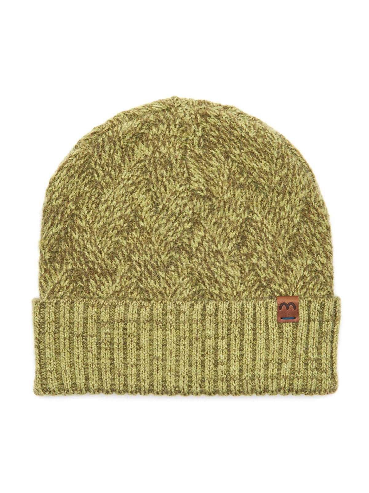 Green super soft textile knitted hat - JAY HAT PEAR GREEN
