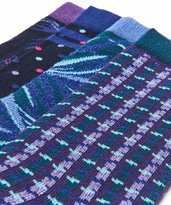 SOLAR ECLIPSE SOCK BOX PURPLE MULTI