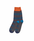 CHRISTMAS SOCK BOX FOR HIM TREE TERRACOTTA STRIPE