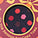BAUBLE INDIGO/RED SPOT