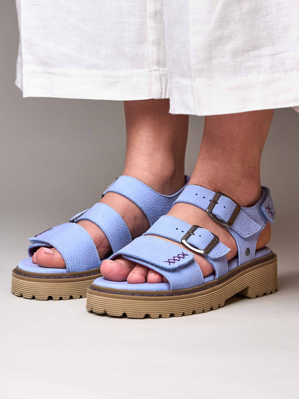 DIANTHA CORNFLOWER BLUE NUBUCK