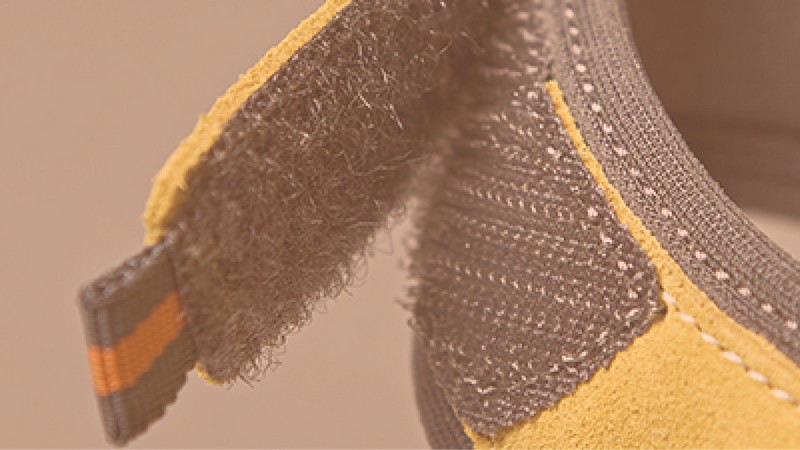 Easy touch-fastening strap