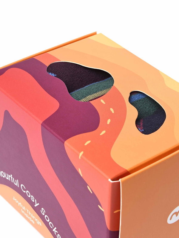 FOOTPATH SOCK BOX PINE GREEN