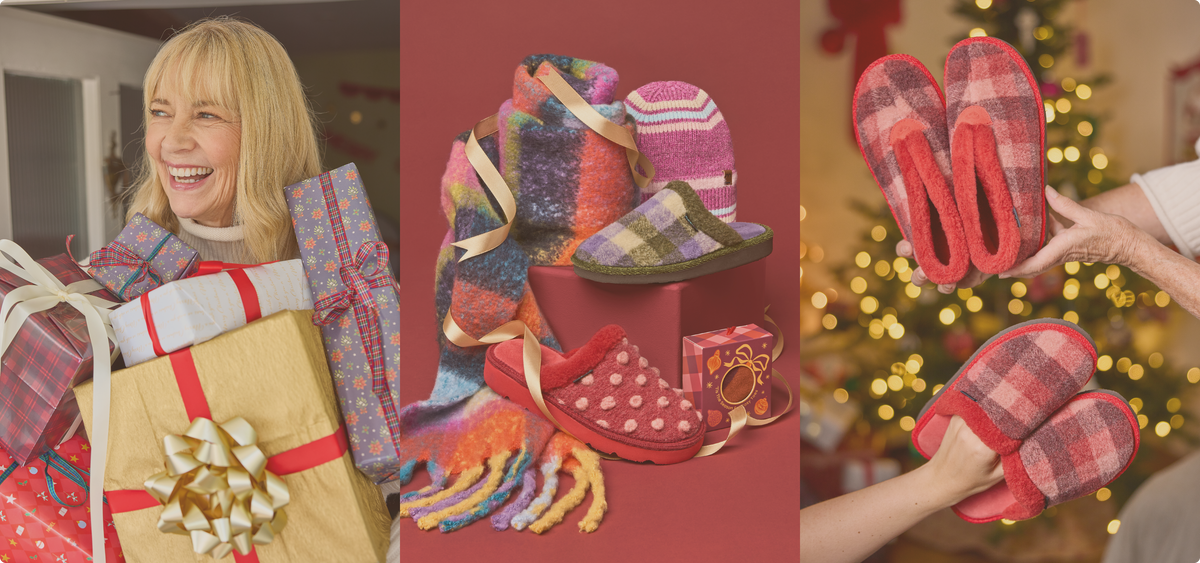 lady holding gifts