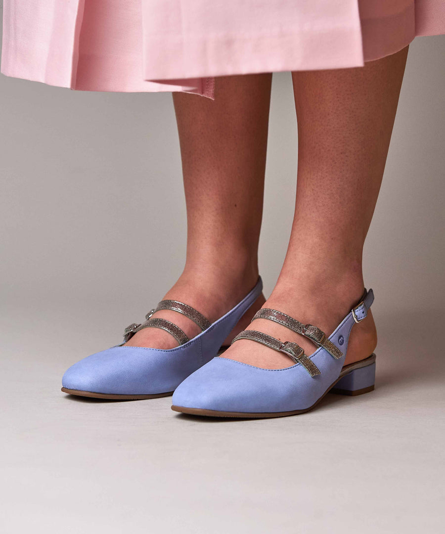 HARUKA CORNFLOWER BLUE NUBUCK