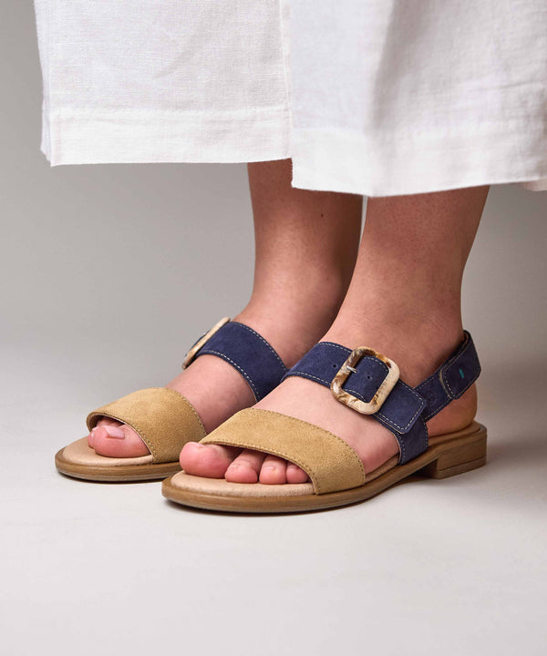 HEDDON INDIGO/TAN SUEDE