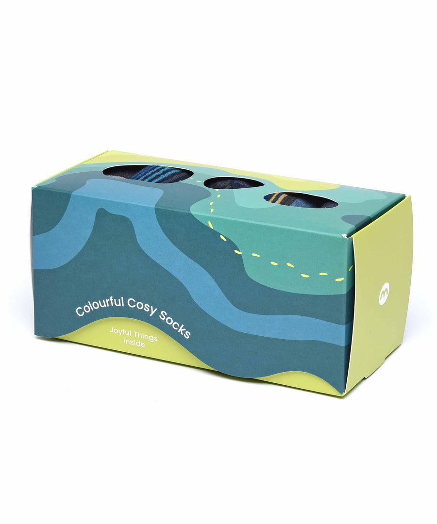 HILLSIDE SOCK BOX GREY MULTI